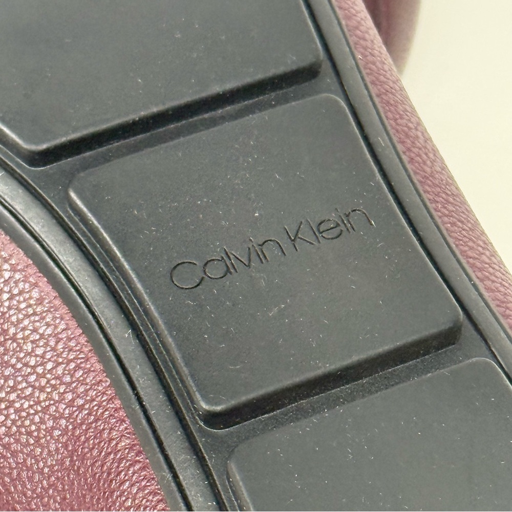 Calvin Klein Lira Loafer Women's Shoes Burgundy Size 9 Good Used Condition - Picture 9 of 11
